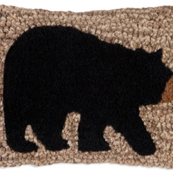 Ours noir sur tweed