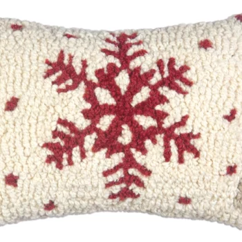 Coussin de Noël d'hiver décoratif Red Flake